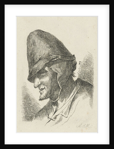Man with high cap by Anthonie Willem Hendrik Nolthenius de Man