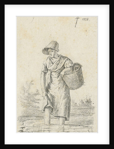 Wading woman by Anthonie Willem Hendrik Nolthenius de Man