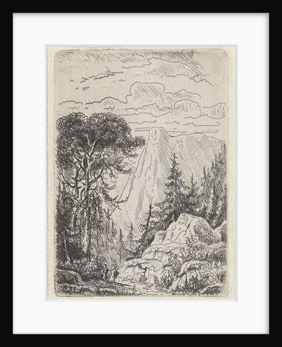 Mountain landscape by Eliza Agnetus Emilius Nijhoff