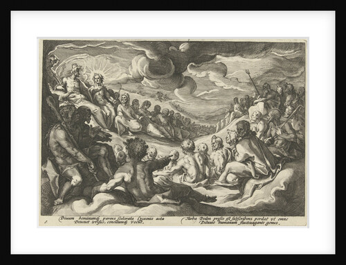 Jupiter asks the Olympian gods to council by Franco Estius