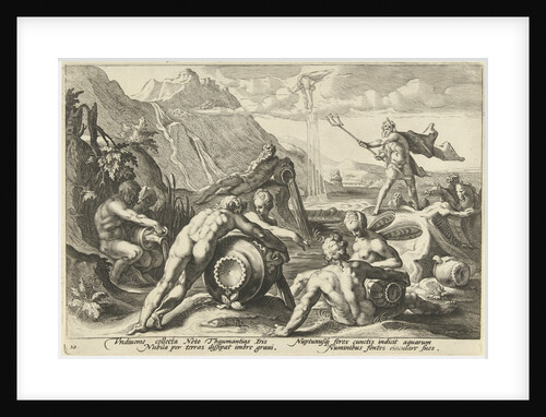 Neptune gives the river gods command to cause a flood by Franco Estius