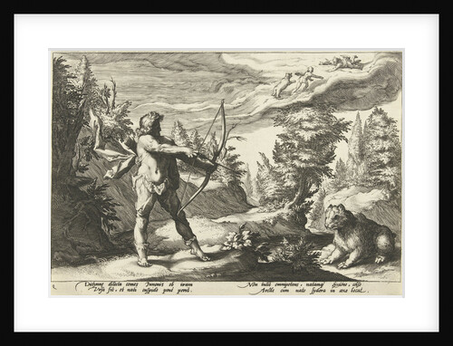 Arcas aiming his arrow at Callisto by Franco Estius