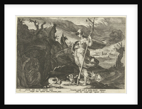 Minerva asks Envy to ignite jealousy in Aglauros by Franco Estius