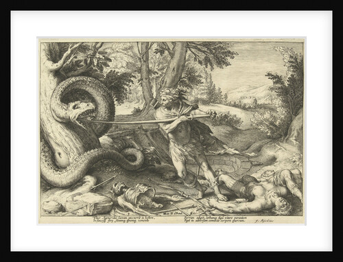 Cadmus kills the dragon by Robert de Baudous