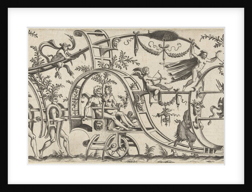 Chariot which a man and a woman by Anonymous