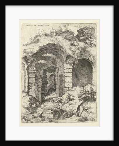 Sixth sight of the Colosseum in Rome, Italy by Hieronymus Cock