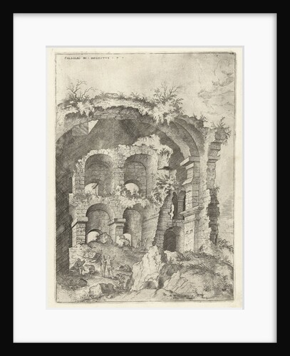 Seventh sight of the Colosseum in Rome, Italy by Hieronymus Cock