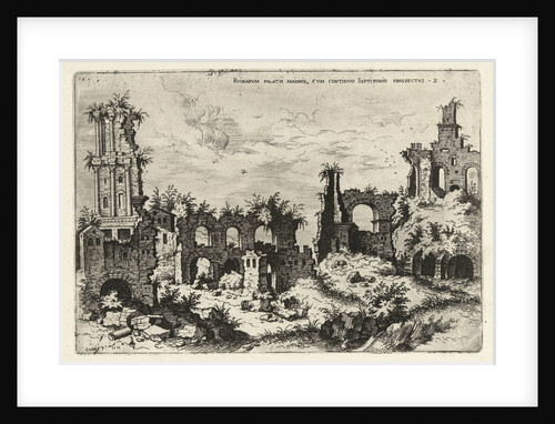 View of the Palatine with the Septizodium by Hieronymus Cock