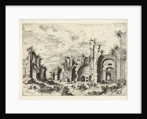 View of the Baths of Diocletian by Hieronymus Cock