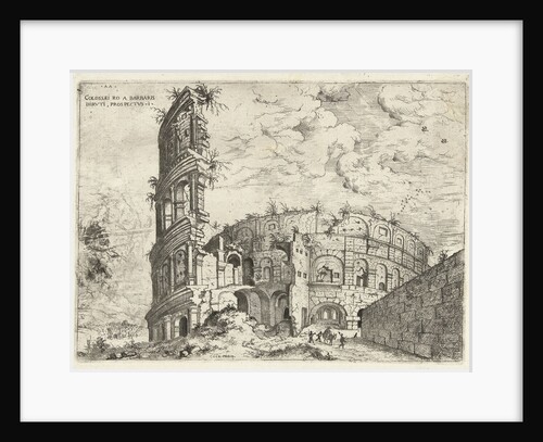 First sight of the Colosseum in Rome, Italy by Hieronymus Cock