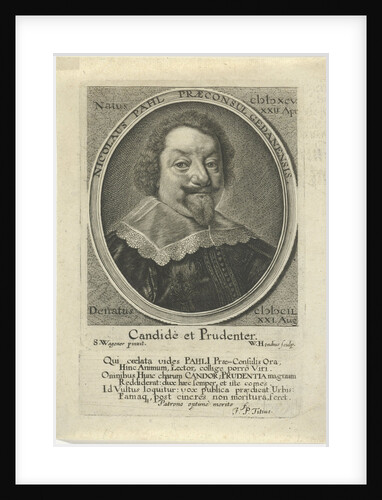 Portrait of Nicolas Pahl by Johann Petrus Titius