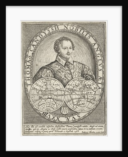 Portrait of Thomas Cavendish by Jodocus Hondius I