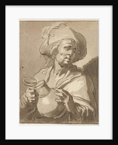 Man with pitcher by Hermanus Fock