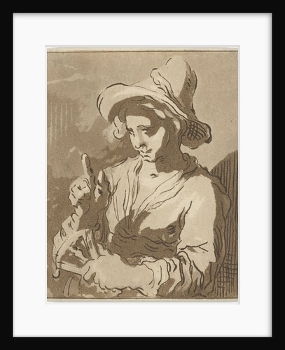 Woman with fan by Abraham Bloemaert