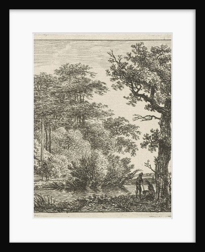 Two people on a stream by Hermanus Fock