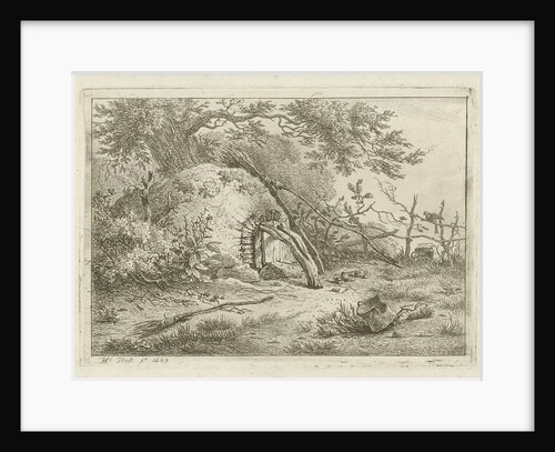 Oven with brooms by Hermanus Fock