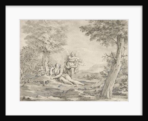 Hagar in the desert by Eustache Lesueur