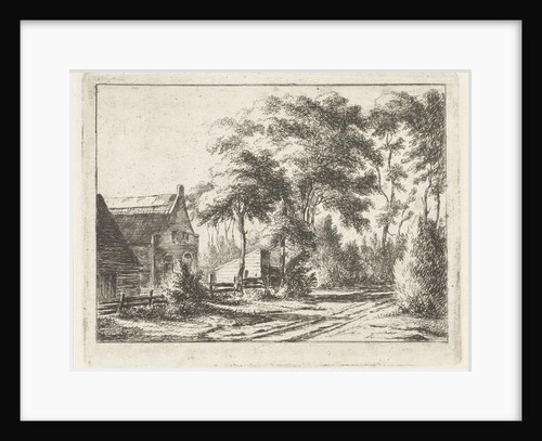 Country road at a farm by Pieter Gaal