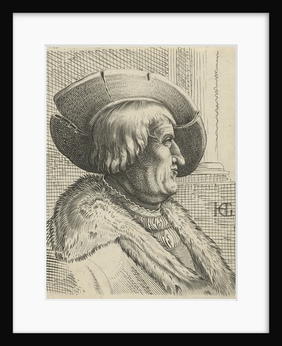 Portrait of a man with a hat by Claes Jansz. Visscher II
