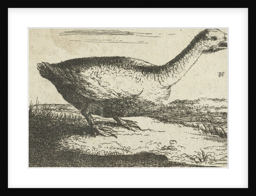 Landscape with wild goose by Landscape with wild goose