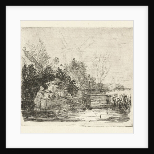 Anglers at a river by Louis Bernard Coclers