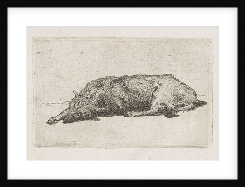 Sleeping dog by Jan Weissenbruch