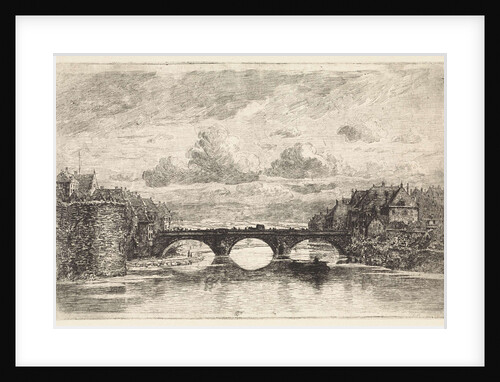 Bridge over the Fulda in Kassel, Germany by Elias Stark