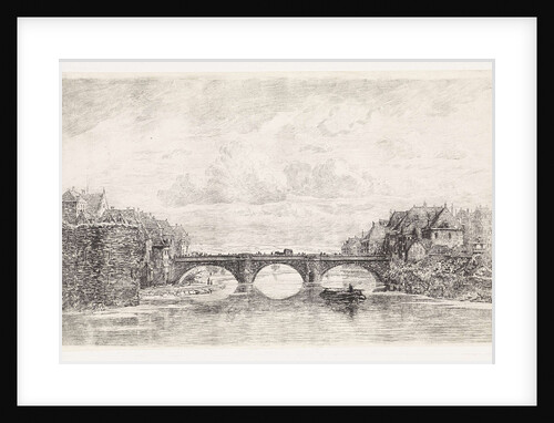 Bridge over the Fulda in Kassel, Germany by Elias Stark