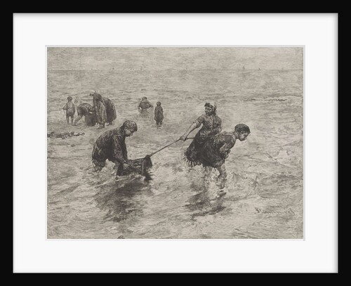 Children along the sea by Bernardus Johannes Blommers