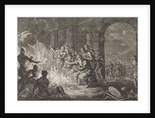 Paul is bitten by a viper in Malta by Pieter Mortier