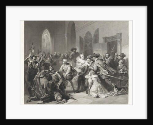 Attack of Jean de Jauregui on Prince William I, March 18, 1582 by Johann Wilhelm Kaiser I