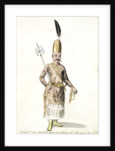 Solak, ou garde qui entoure le cheval de G by Mahmud II