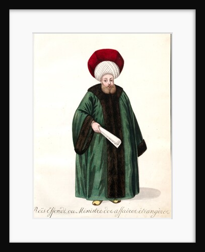 Reis effendi, ou ministre des affaires étrangères by Mahmud II