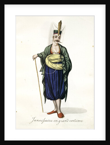 Jannissaire en grand costume by Mahmud II