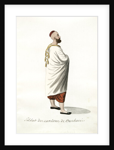 Soldat des cantons de barbaries by Mahmud II