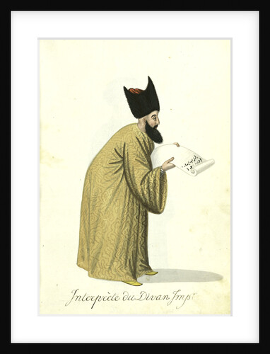 Interprète au divan imp by Mahmud II