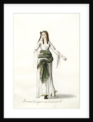 Dame turque en deshabillé by Mahmud II