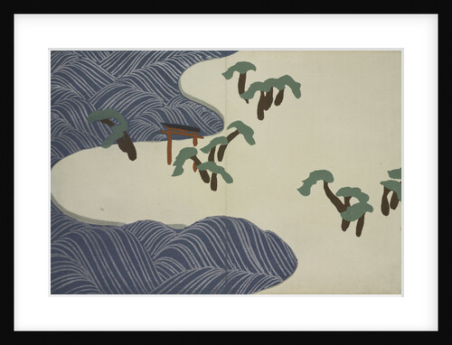 Torii and Sea Wave by Sekka Kamisaka