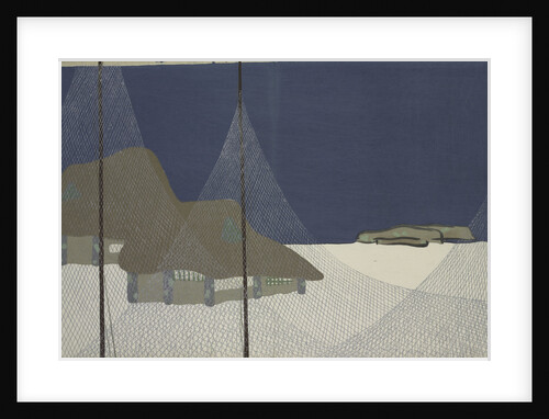 Fishing village by Sekka Kamisaka