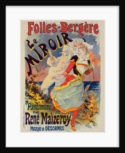 Poster for les Folies-Bergère Le Miroir by Jules Chéret