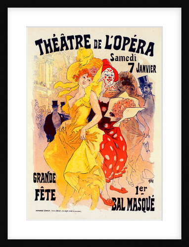 Poster for Bals de l'Opéra en 1899 by Jules Chéret