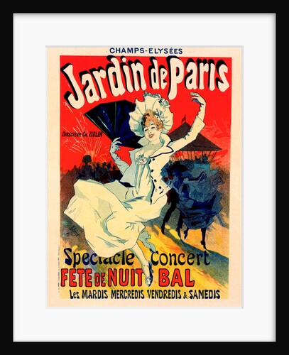 Poster for Jardin de Paris by Jules Chéret