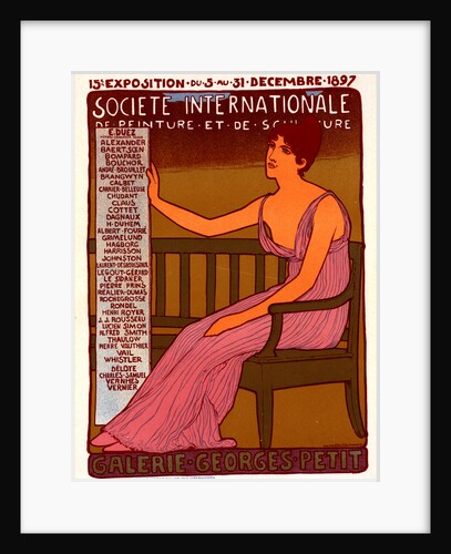 Poster for Galerie Georges Petit by Maurice Réalier-Dumas