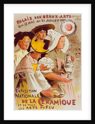 Poster for l' Exposition nationale de la Céramique et de tous les Arts du feu by Etienne Moreau-Nélaton