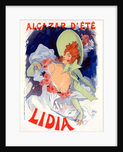 Poster for l'Alcazar d'Été, Lidia by Jules Chéret