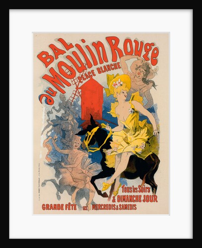 Poster for Bal du Moulin Rouge. Paris Ball by Jules Chéret