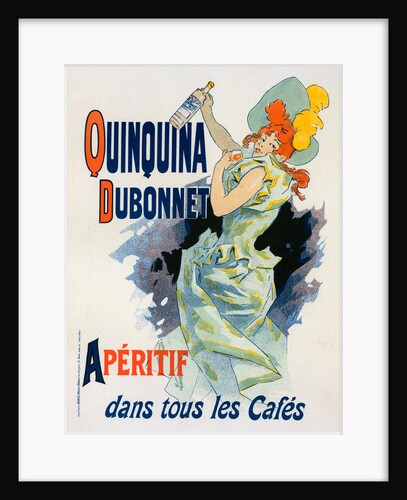 Poster for Quinquina Dubonnet, a sweet, aromatised wine–based aperitif by Jules Chéret