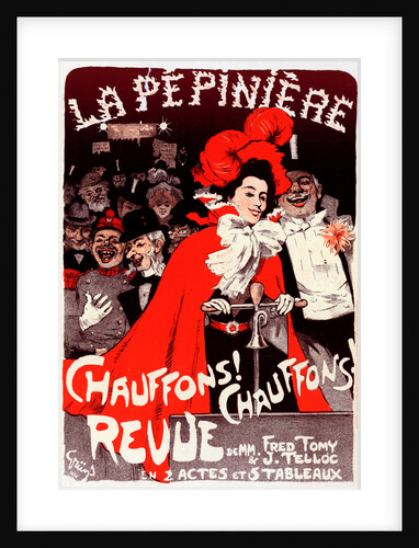 Poster for the Concert de la Pépinière Chauffons! Chauffons! by Jules-Alexandre Grün