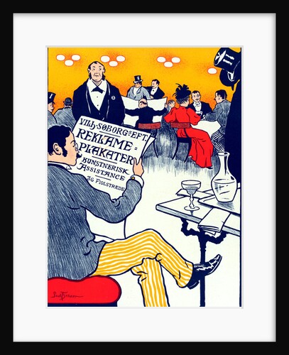 Danish poster for Posters artistiques Wilh by Paul Söborg. Fischer