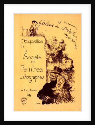 Poster for Galerie des Artistes modernes. The Society of Lithography Painters Exhibition, 1897 by Charles Lucien Léandre